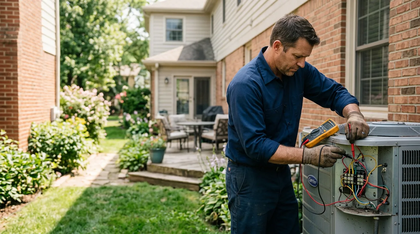 HVAC technician working near Armona, CA